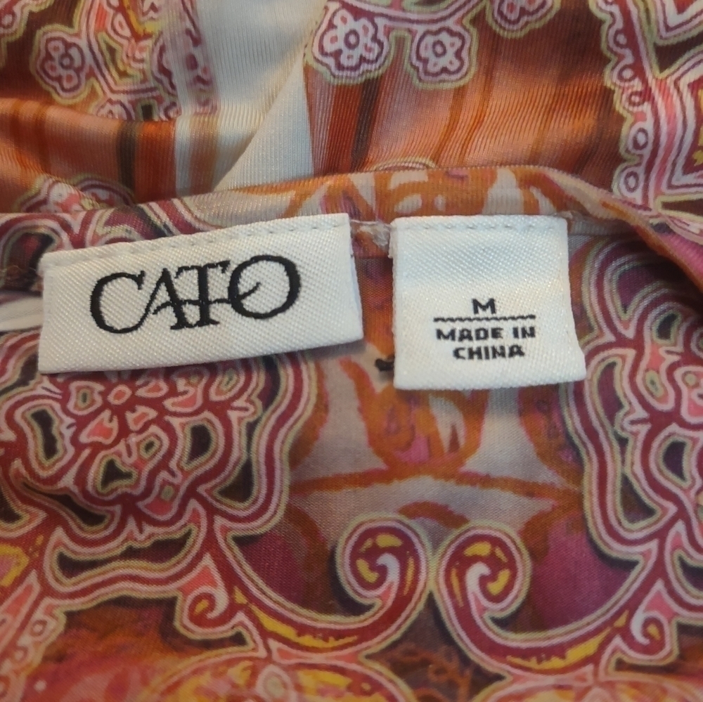 Cato women's size medium sequin blouse shirt top - Picture 7 of 8